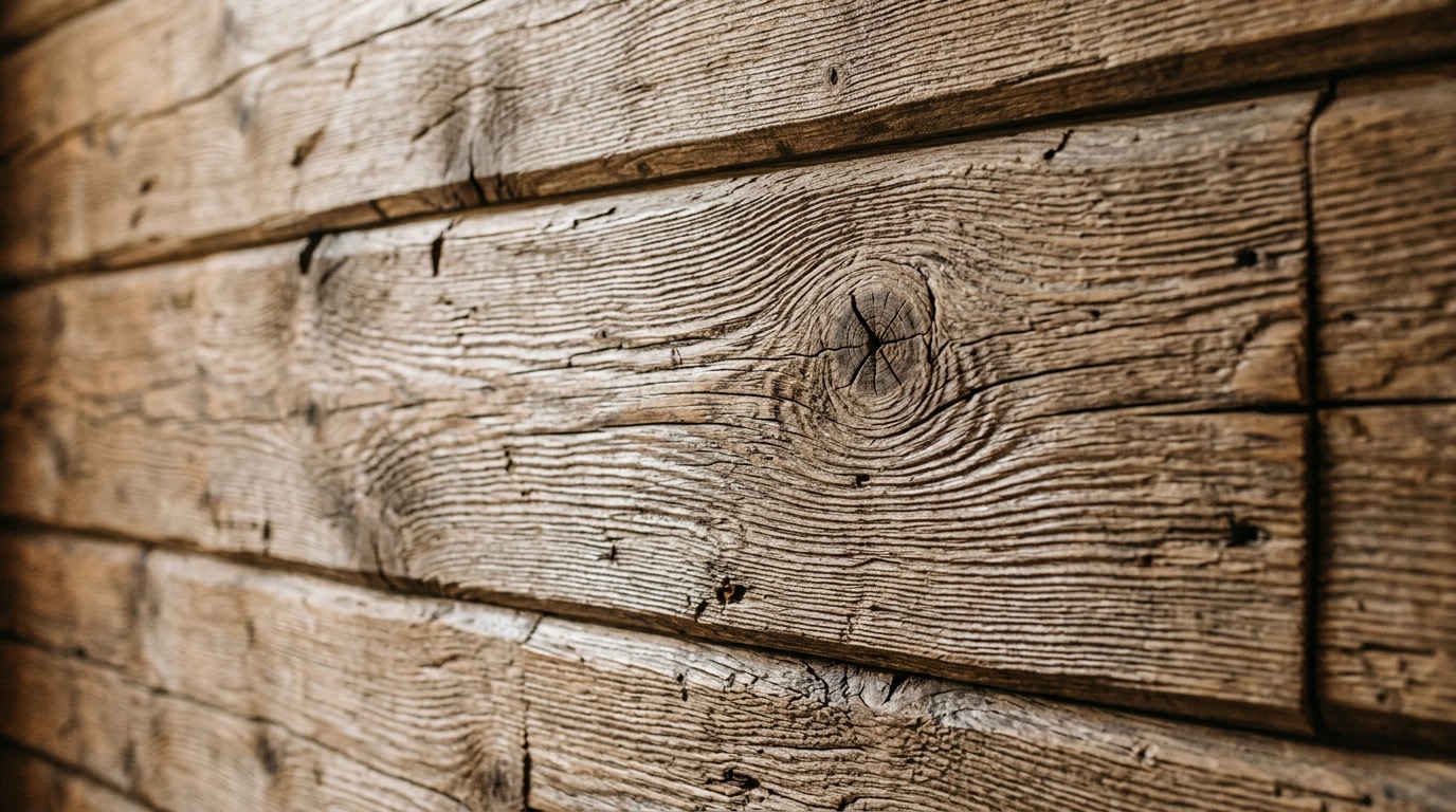 Faktura szalówki szczotkowanej z widocznym reliefem słojów